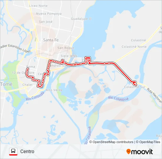 2 Bus Line Map