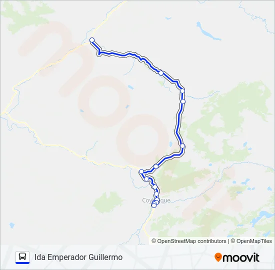 COYHAIQUE / EMPERADOR GUILLERMO Bus Line Map