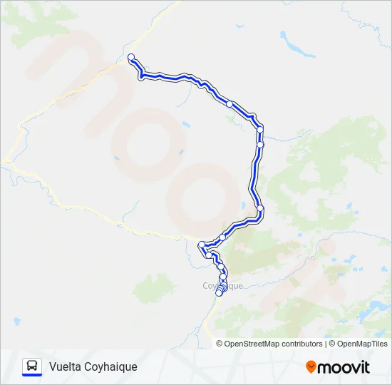 COYHAIQUE / EMPERADOR GUILLERMO Bus Line Map
