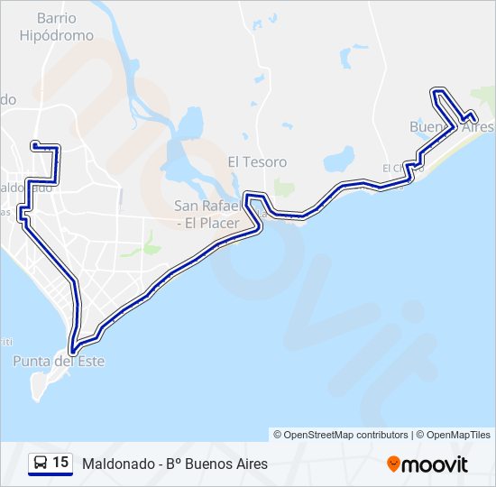 15 bus Line Map