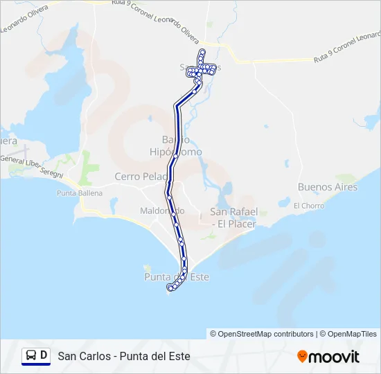 D Bus Line Map
