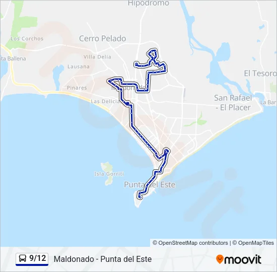 9/12 Bus Line Map