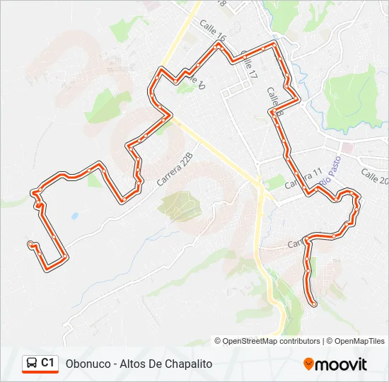 C1 Bus Line Map