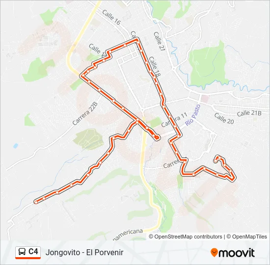 C4 Bus Line Map