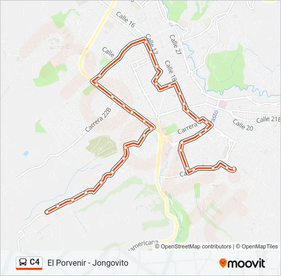 C4 Bus Line Map