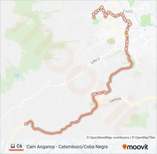 C6 Bus Line Map