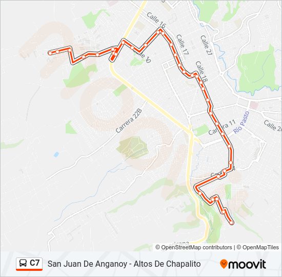 C7 Bus Line Map