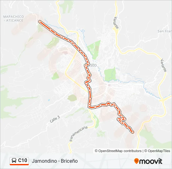 C10 Bus Line Map