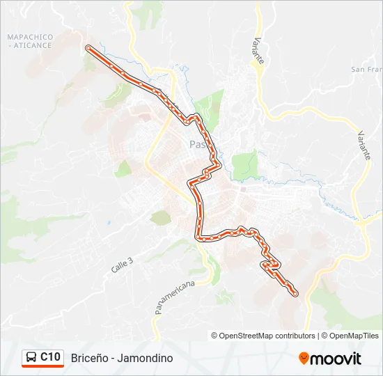 C10 Bus Line Map