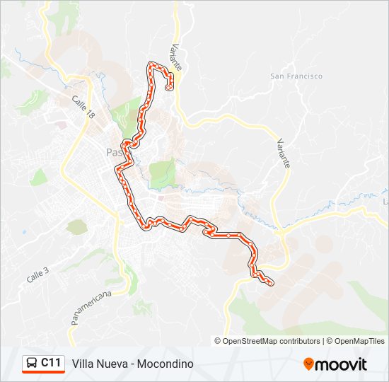 C11 Bus Line Map
