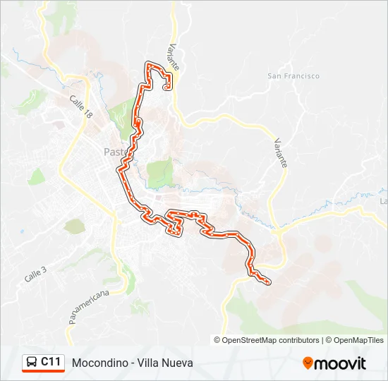 C11 Bus Line Map