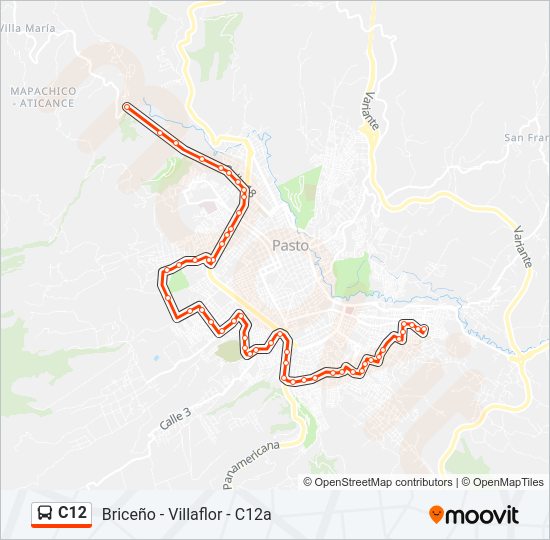 C12 Bus Line Map