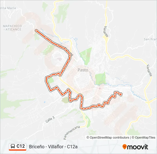 C12 Bus Line Map