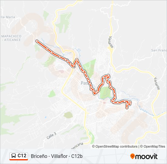 C12 Bus Line Map