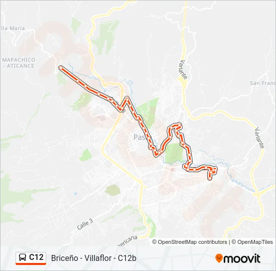 C12 Bus Line Map
