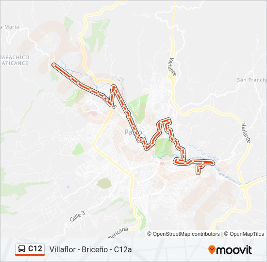 C12 Bus Line Map