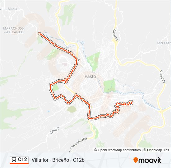 C12 Bus Line Map