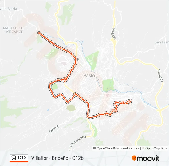 C12 Bus Line Map