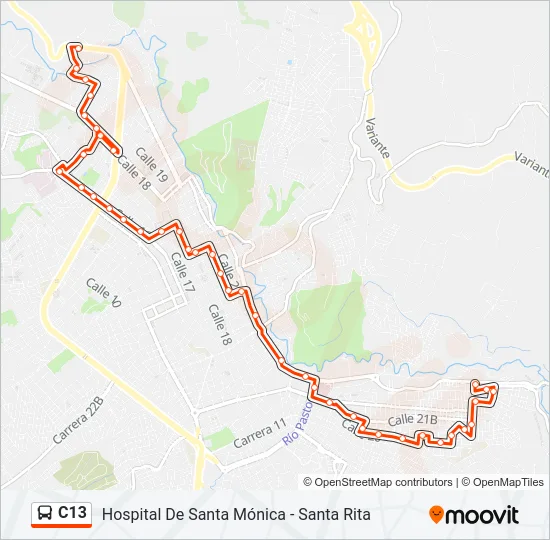 C13 Bus Line Map