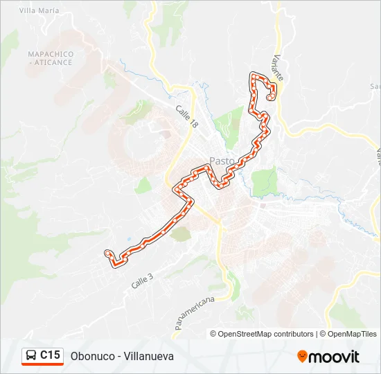 C15 Bus Line Map