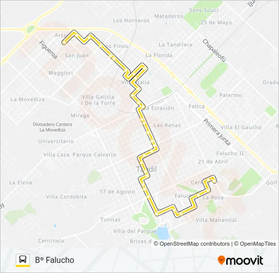 500 (AMARILLO) Bus Line Map