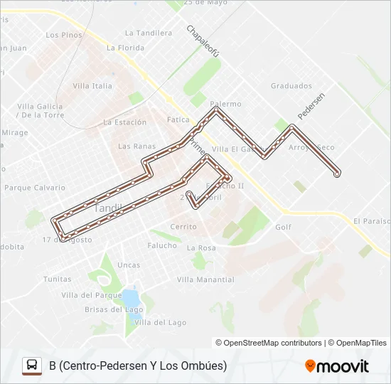 505 / MARRÓN Bus Line Map