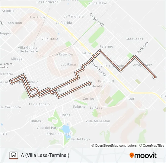 505 / MARRÓN Bus Line Map