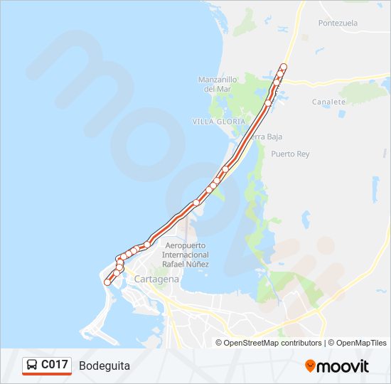 C017 Bus Line Map