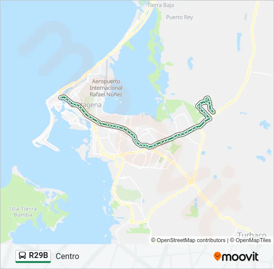 R29B Bus Line Map