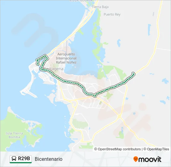 R29B Bus Line Map