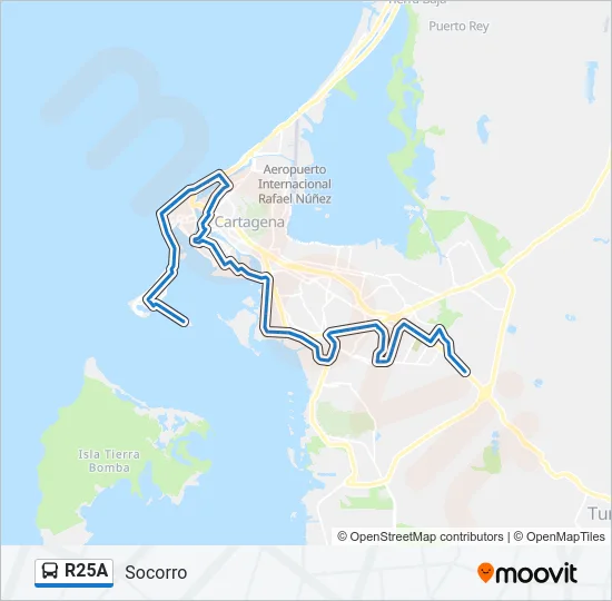R25A Bus Line Map
