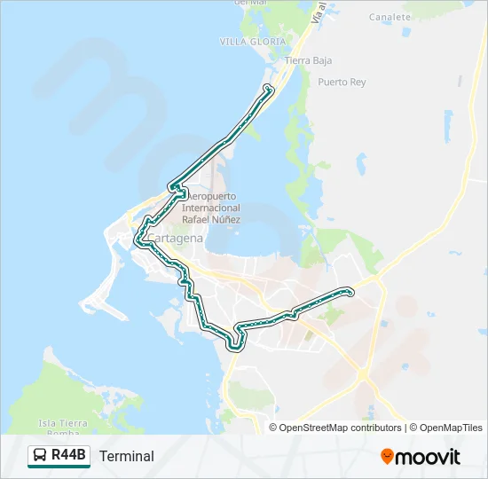 R44B Bus Line Map