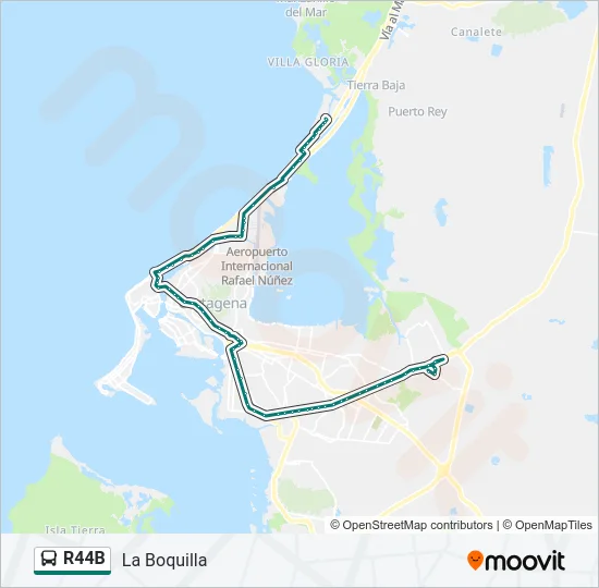 R44B Bus Line Map