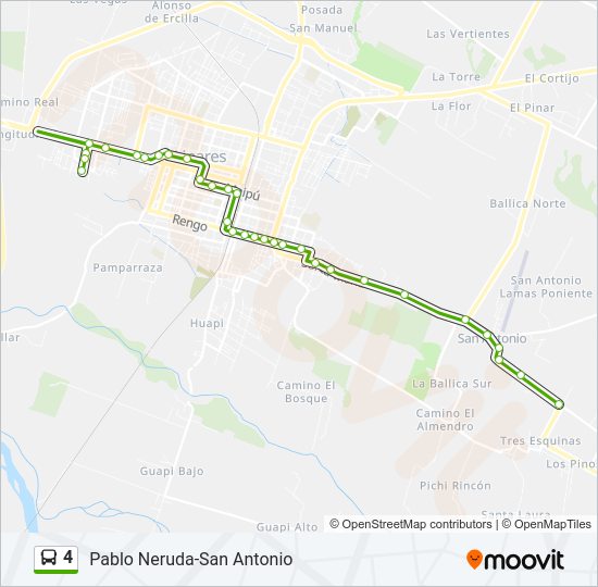 4 Bus Line Map