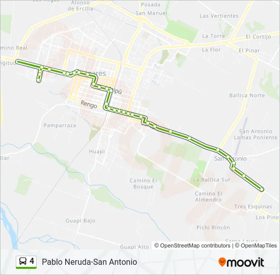 4 Bus Line Map