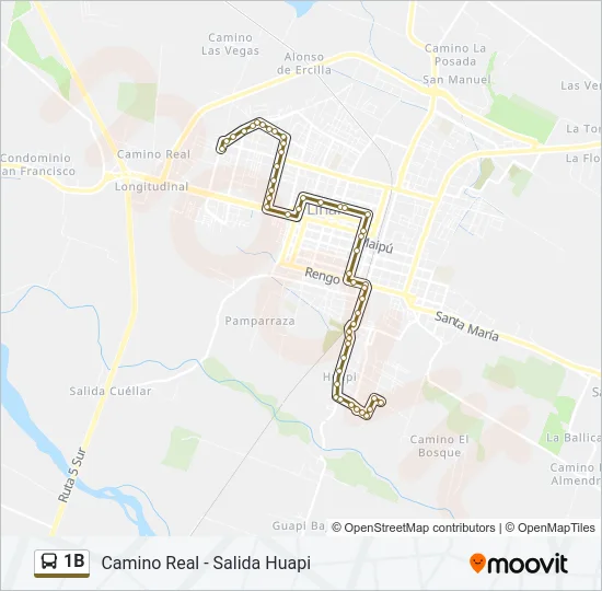 1B Bus Line Map
