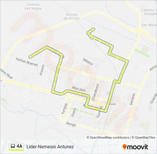 4A Bus Line Map