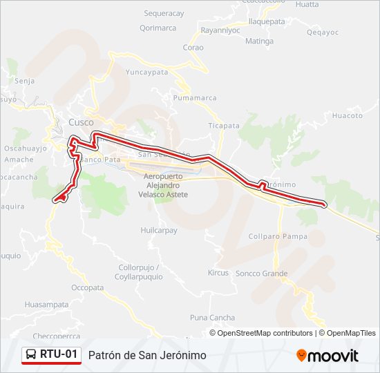 RTU-01 Bus Line Map