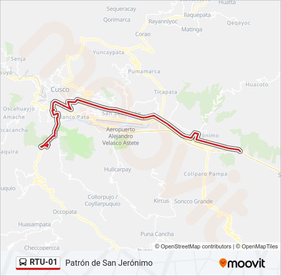 RTU-01 Bus Line Map