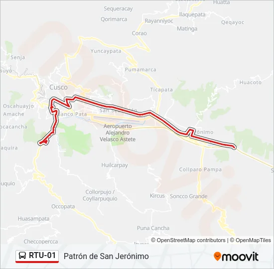 RTU-01 Bus Line Map