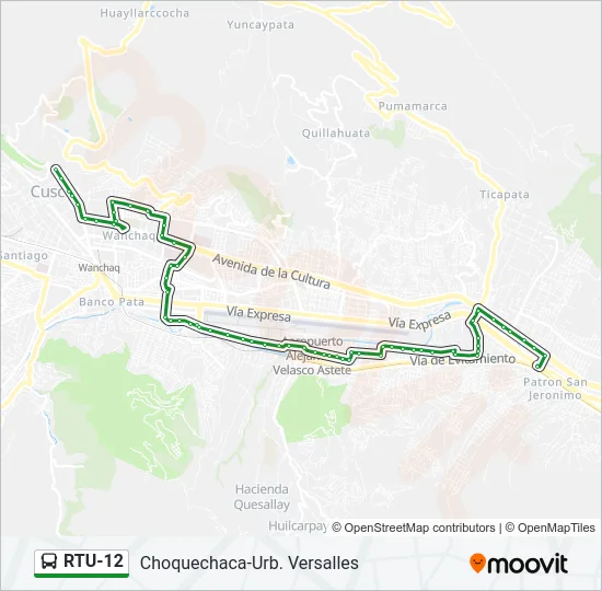 RTU-12 Bus Line Map