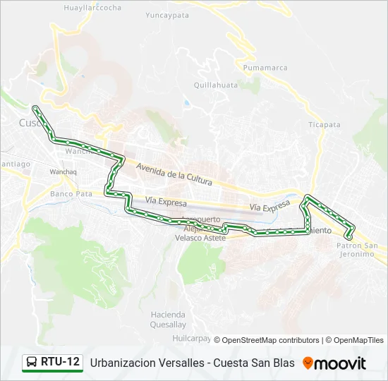 RTU-12 Bus Line Map