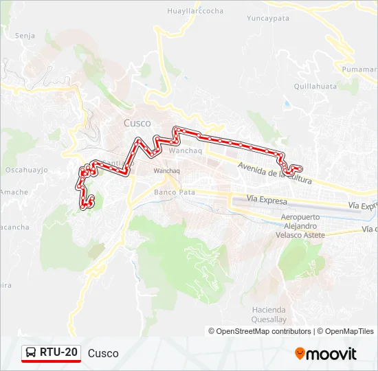 RTU-20 Bus Line Map