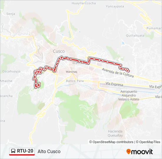 RTU-20 Bus Line Map