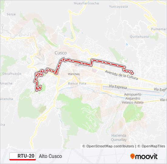 RTU-20 bus Line Map
