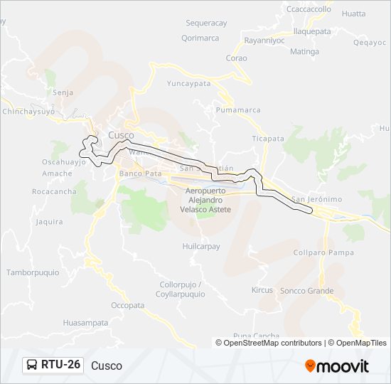 RTU-26 bus Line Map