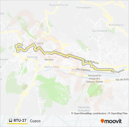 RTU-27 Bus Line Map