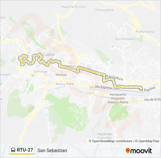 RTU-27 Bus Line Map