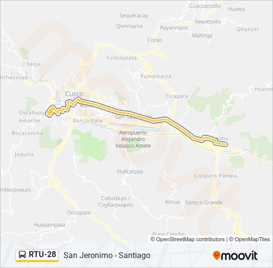 RTU-28 bus Line Map