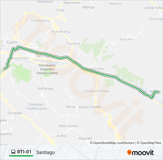 Mapa de RTI-01 de autobús